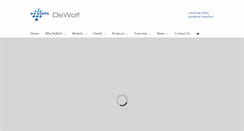 Desktop Screenshot of dewolfchem.com